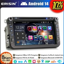 8" 8-Core Android 14 Autoradio for VW Skoda Seat Passat CC Golf 5 6 Tiguan Jetta