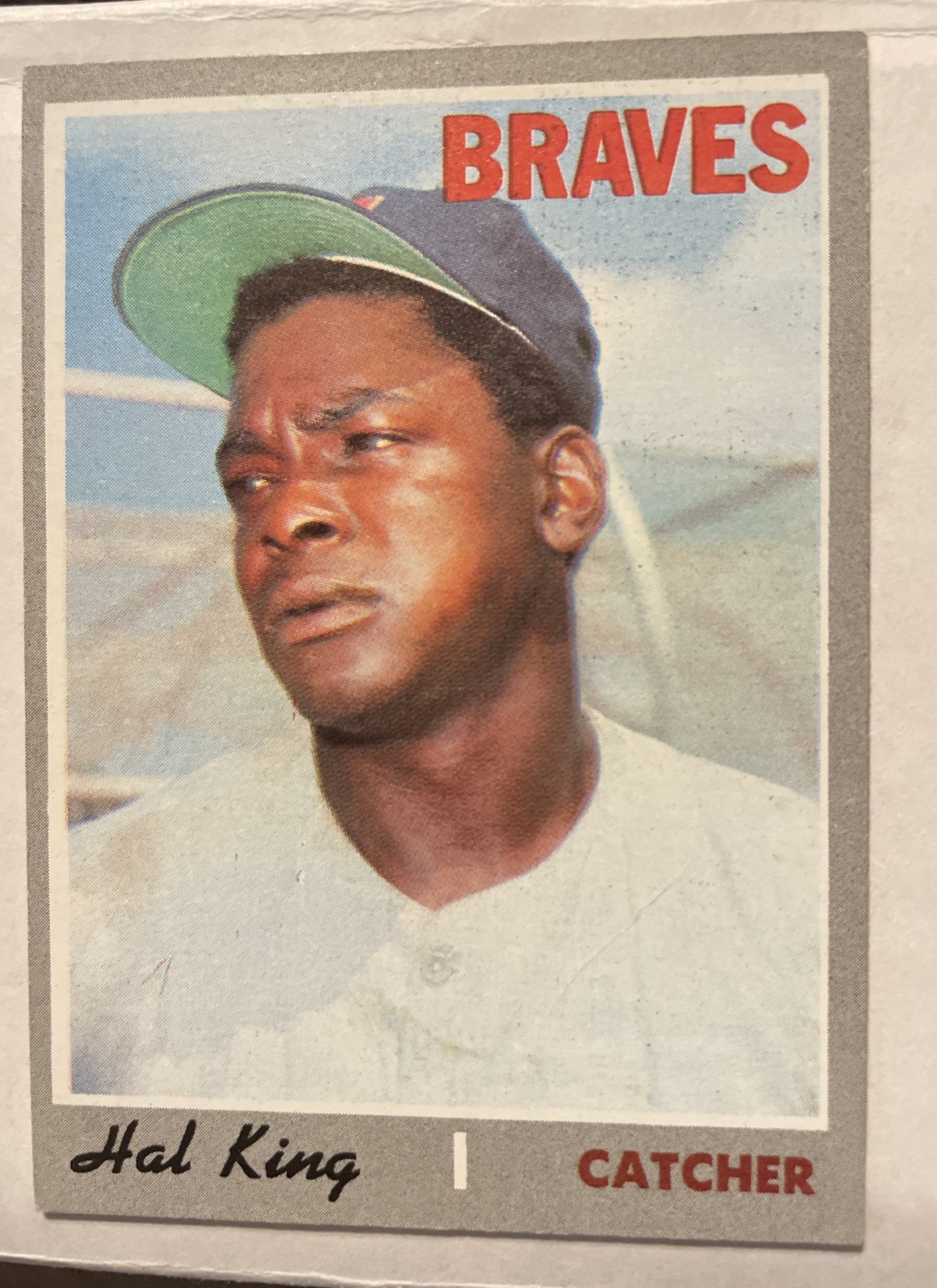 1970 Topps Atlanta Braves Baseball  #327 Hal King Rookie