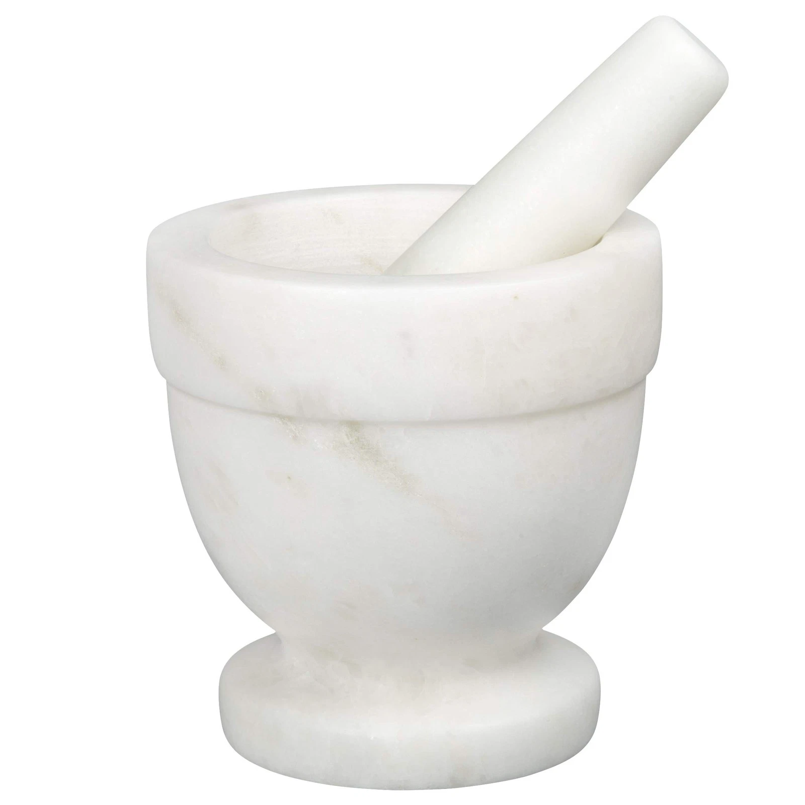 Handcrafted 4 inch Mortar and Pestle Solid Marble Grinder for Spices and Herb...