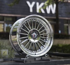 YKW BMW Alpina Style 2PC Split Alloy Wheels Deep Dish  4x100 17x8 ET20 CM 73.1
