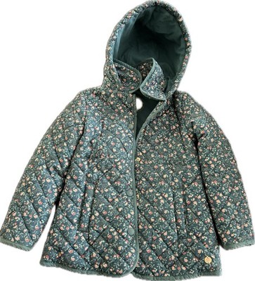 Mädchen Steppjacke Blumen Gr. 122 Sergent Major Übergangsjacke Kapuze
