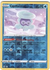 Castform Snowy Form 034/198 Common Chilling Reign Pokemon Reverse Holo LP