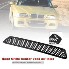 Hood Grille Center Vent Air Inlet 51132694723 For BMW E46 M3 2001-2006