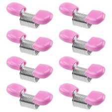 Bead Stopper,8Pcs Stopper for Jewelry Making, Soft Flex 3.5 cm, Rose red