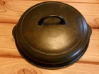 Griswold 1098 B No. 8 Self Basting Cast Iron Lid Small Block Logo