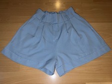 Pale Blue Shorts  UK 8  Belt Loops  Very Good Condition