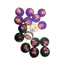 Set completo palline da biliardo NBA Los Angeles Lakers vs Miami Heat ufficiale