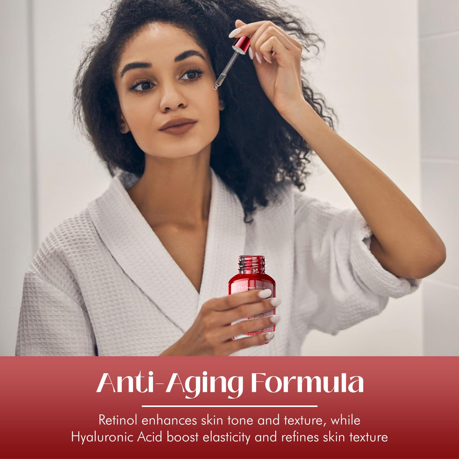 Korean Retinol Serum Anti Aging Skin Care 1.69 Fl Oz Clean Beauty Elixir