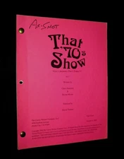 Orignl THAT '70s SHOW Script Season 3 EP 17 Kitty's Birthday FINAL DRAFT AS SHOT