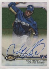 2012 Topps Finest Rookies Green Refractor 128/199 Wily Peralta #AR-WP Auto 0c2