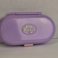 Vintage 1992 Polly Pocket Stampin School Play set Compact With 4 People