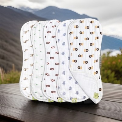 Keababies Softe Muslin Burp Cloths Cotton- The Wild