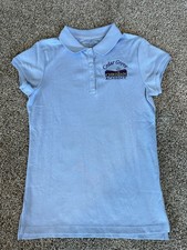 NWT Tommy Hilfiger School Uniform Blue SS Polo Cedar Grove Christian Academy