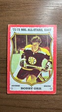 1973‑74 O‑Pee‑Chee #30 Bobby Orr Hockey Card Boston Bruins HOF