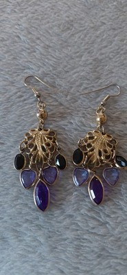Vintage Kronleuchter Ohrhänger. Boho/ Festival. Goldfarben