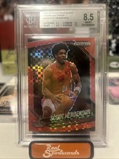 2024-25 Panini Prizm Black - Scoot Henderson, Scoot Henderson #13 Red Power...