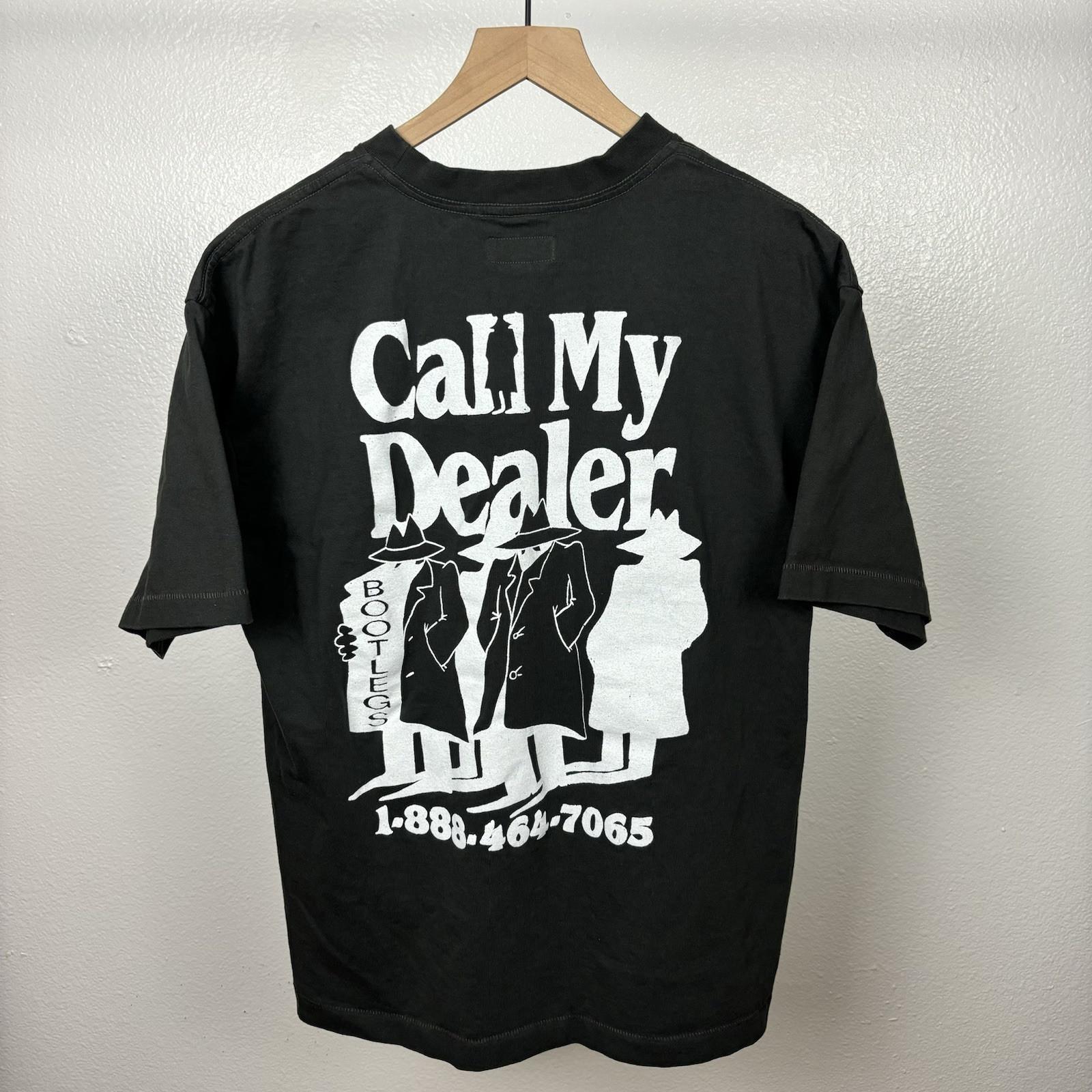 MARKET STUDIOS MKT Call My Dealer Black Gray Double-Sided Large T-Shirt