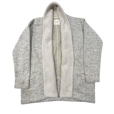 Altar'd State Women's Cream and Tan Sweater Cardigan Small Oversized