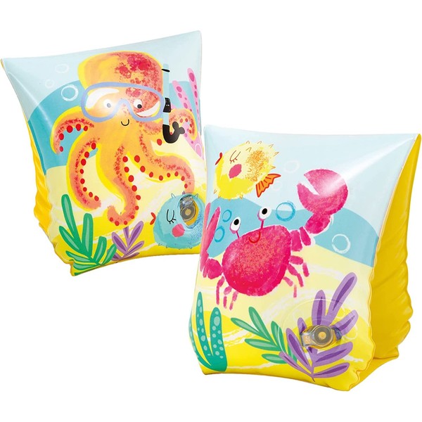 Intex 58652EU - Schwimmhilfe Tropcial Buddies (23X15Cm) SchwimmäRmchen 3-6 Jahre-image