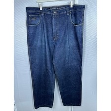 Polo Jeans Ralph Lauren Men's Denim Cargo Spell Out Logo Jeans size 42x34 