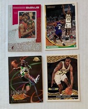 Gary Payton 1993-94 Topps Black Gold, 2019-20 Status Trophy Club Red, Kinetic + 