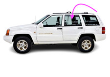Fits: 1993-1998 Jeep Grand Cherokee 4D Driver Rear Left Door Window Glass CLEAR