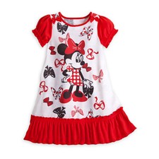  Disney Minnie Mouse Bows Nightshirt for Girls - Size 4, 5/6 and 7/8 - New