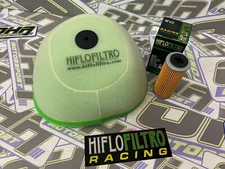 NEW Hiflo Oil Filter & Air Filter Service Kit for KTM 350 XC-F XCF 2012 2013
