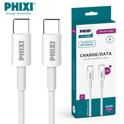 Phixi 27W USB-C Ultraschnell Ladekabel & Datenkabel Für Samsung iPhone Huawei