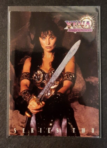 Tarjeta promocional Xena Warrior Princess Serie 2 #P2 Topps 1998 - Imagen 1 de 2