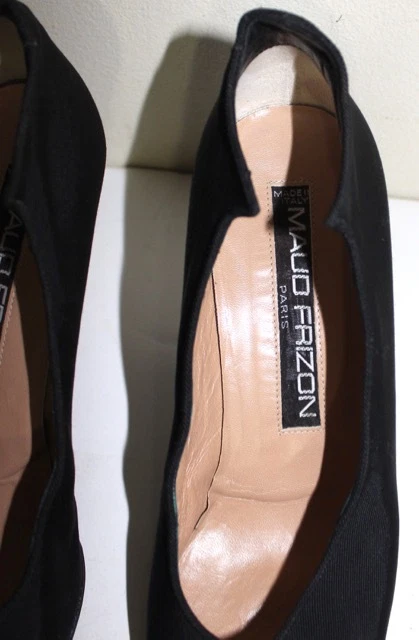 MAUD FRIZON zapatos esculpidos laterales seda negro 37.5 Foto 3 de 4