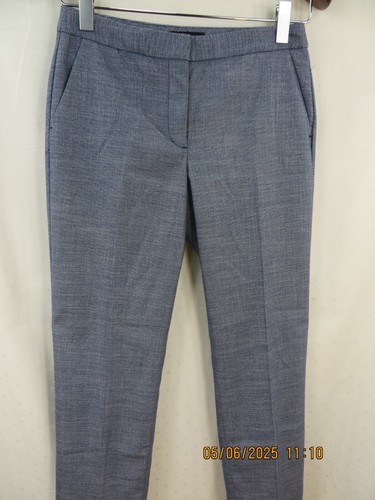 Talbots Größe 6 Polyes/Rayon/Spand Stahlblau Slim Gewebt Gefüttert Hose Trousers - Bild 4 von 14
