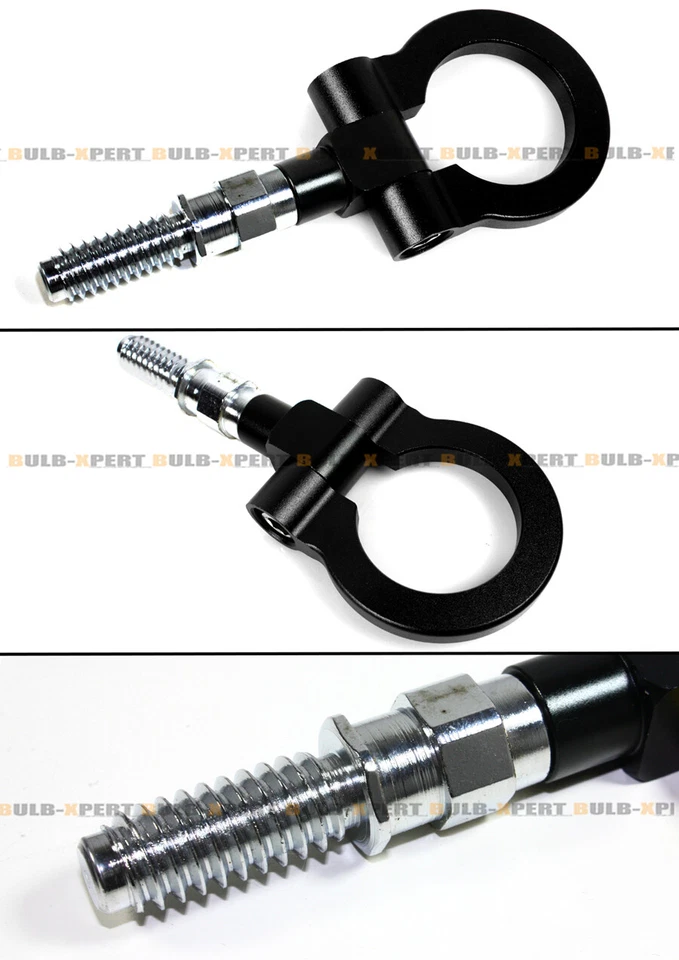 Para BMW E36 E46 E39 E38 E90 Z3 Mini Cooper Negro Anillo Plegable Tornillo Gancho de Remolque Foto 3 de 4