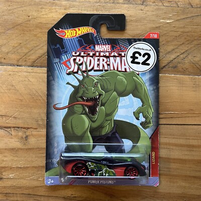Hot Wheels Marvel Ultimate Spiderman Power Pistons Carded Vehicle 
