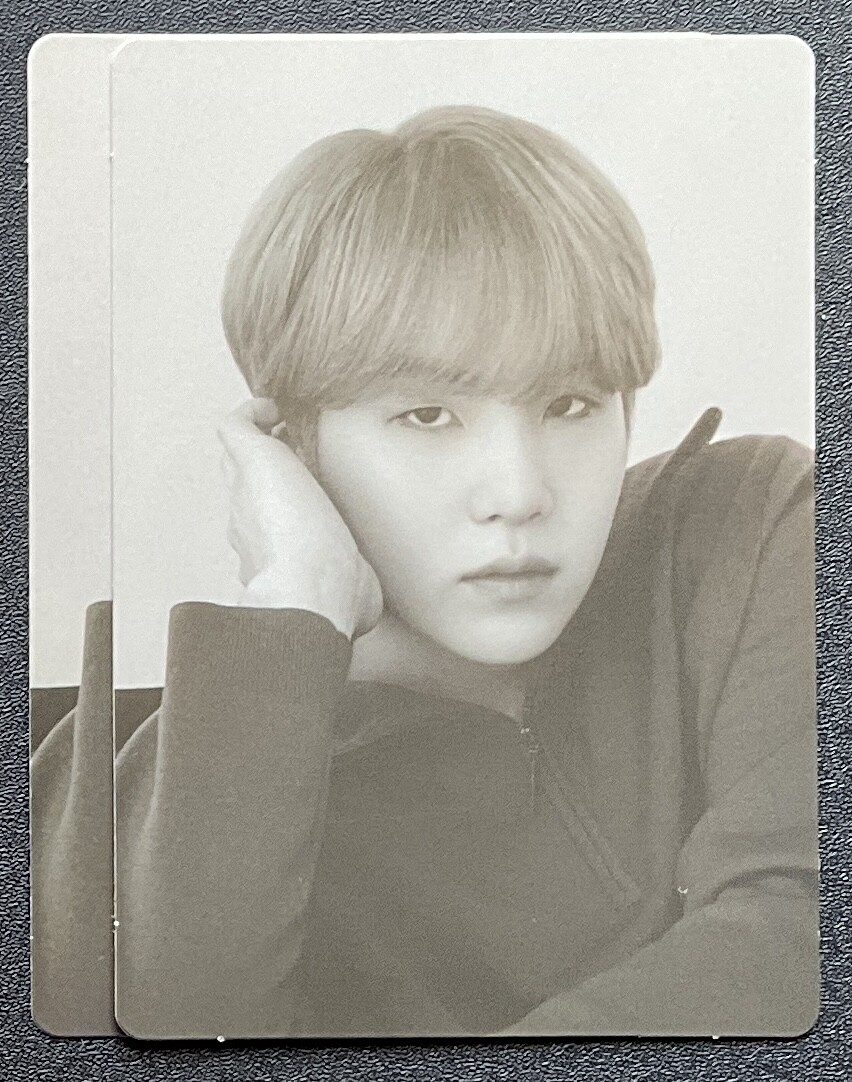 BTS SUGA MONOCHROME POP-UP OFFICIAL MINI PHOTO CARDS | eBay