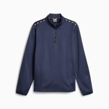 Puma Fit Men's Training PWRFleece Quarter-zip Navy, XL