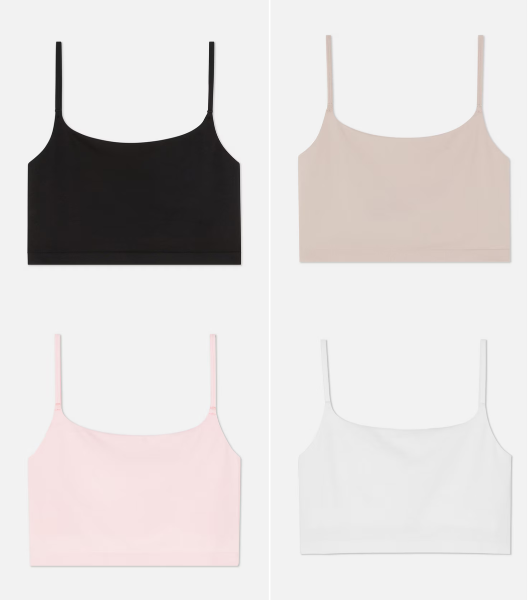 Primark Seamless Cropped Vest Top Cami Lounge Pyjama Top Double