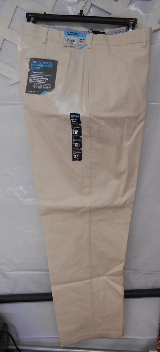 Flat Front Savane Ultimate Performance Chino Savane Men's Slim Fit