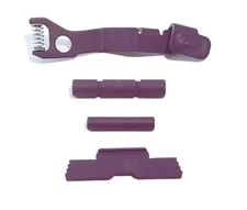 Ghost Purple Extended Slide Stop Release Plus Control Kit For Glock  43 43X 48