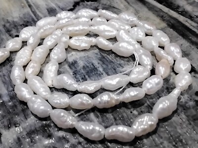 Pearl Rice Cover Nat Cultured Freshwater Pearl, Rice, 2.5-8x2.5-3.5mm,Approx 42-55pce ...