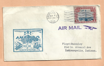 C11 FIRST FLIGHT AMARILLO TEX SEP 7,1929 | eBay