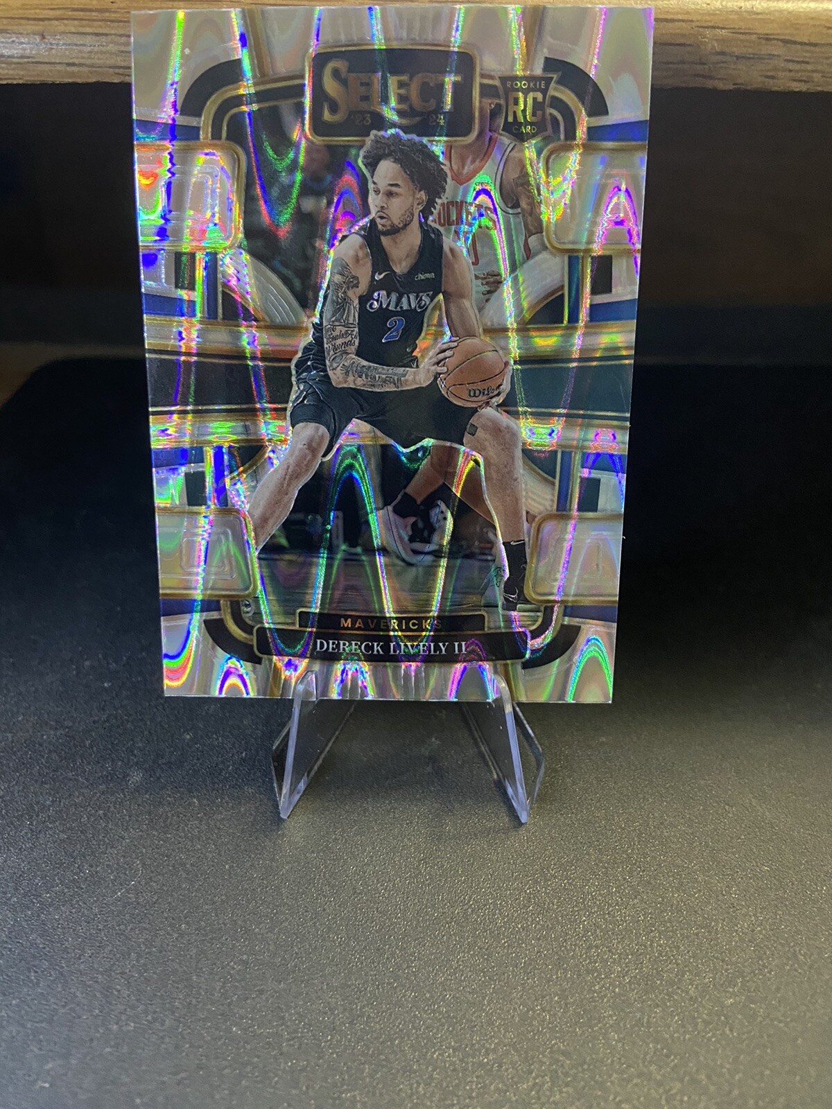 2023-24 Panini Select - Concourse Tectonic Prizm #76 Dereck Lively (RC)