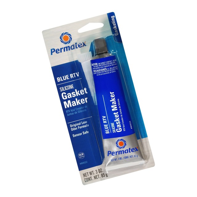 Permatex 80022 SensorSafe Blue RTV Silicone Gasket Maker, 3 oz. Tube 1
