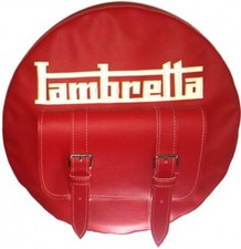 Copriruota Per Lambretta Vintage Con Tasca Centrale Porta Documenti