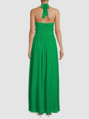 ronny kobo green halter dress $698 Ronny Kobo Women's Green Ally Halter Cut Out Maxi Dress Size S
