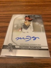 2020 Bowman Sterling Matthew Thompson AUTO BSPA-MT Autograph White Sox