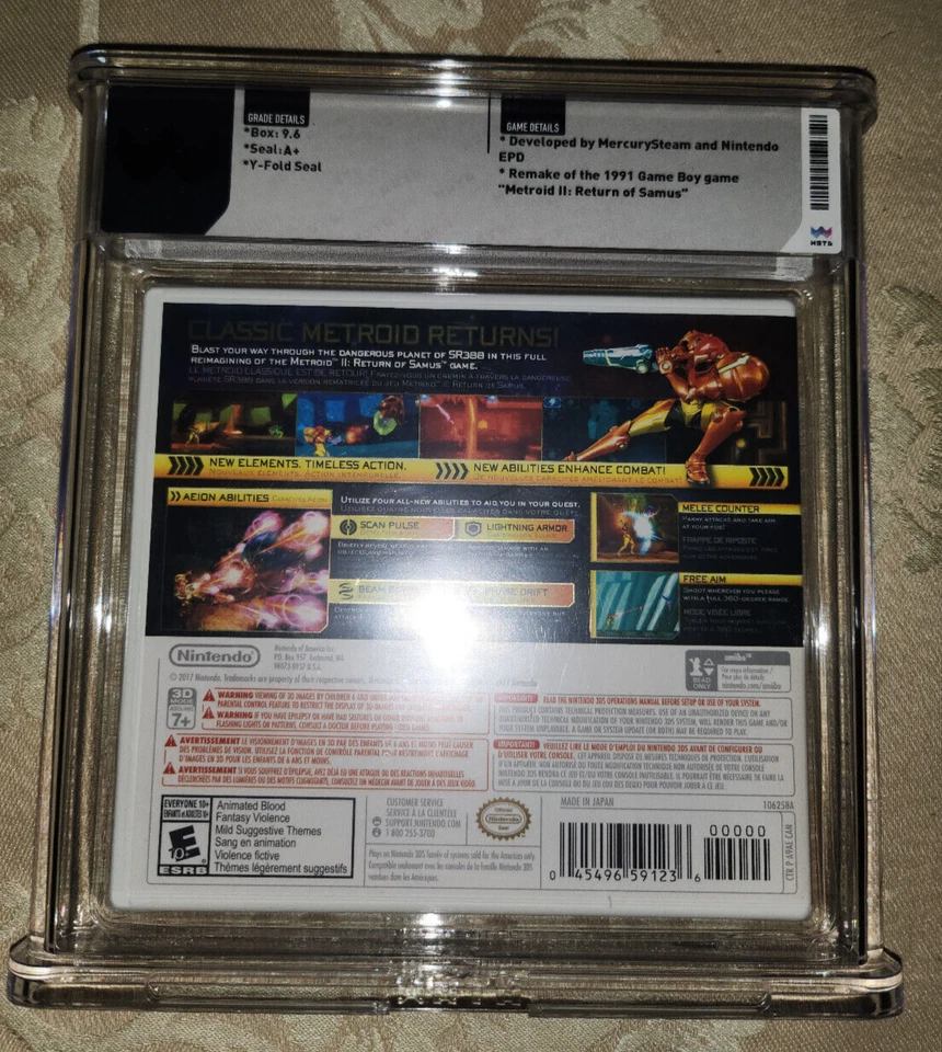 WATA 9.6 A+ Metroid: Samus Returns (Nintendo 3DS) Brand New Sealed not VGA CGC - Image 2 of 2
