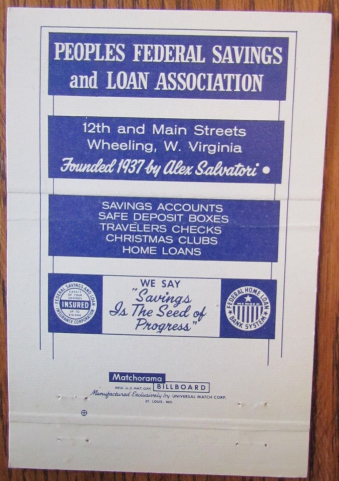 MATCHORAMA PEOPLES FEDERAL SAVINGS & LOAN (WHEELING, WEST VIRGINIA