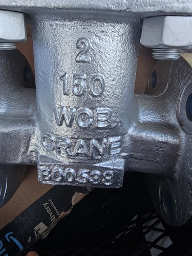 2" Crane 150# Cast Steel Flanged OS&Y Gate Valve - Picture 3 of 4