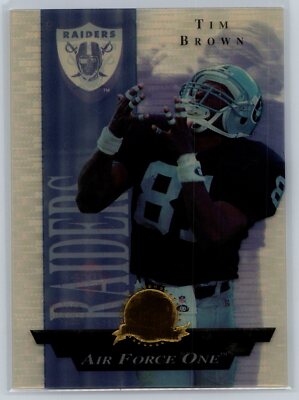 1996 Collector's Edge President's Reserve #9 Tim Brown Air Force One 1893/2500